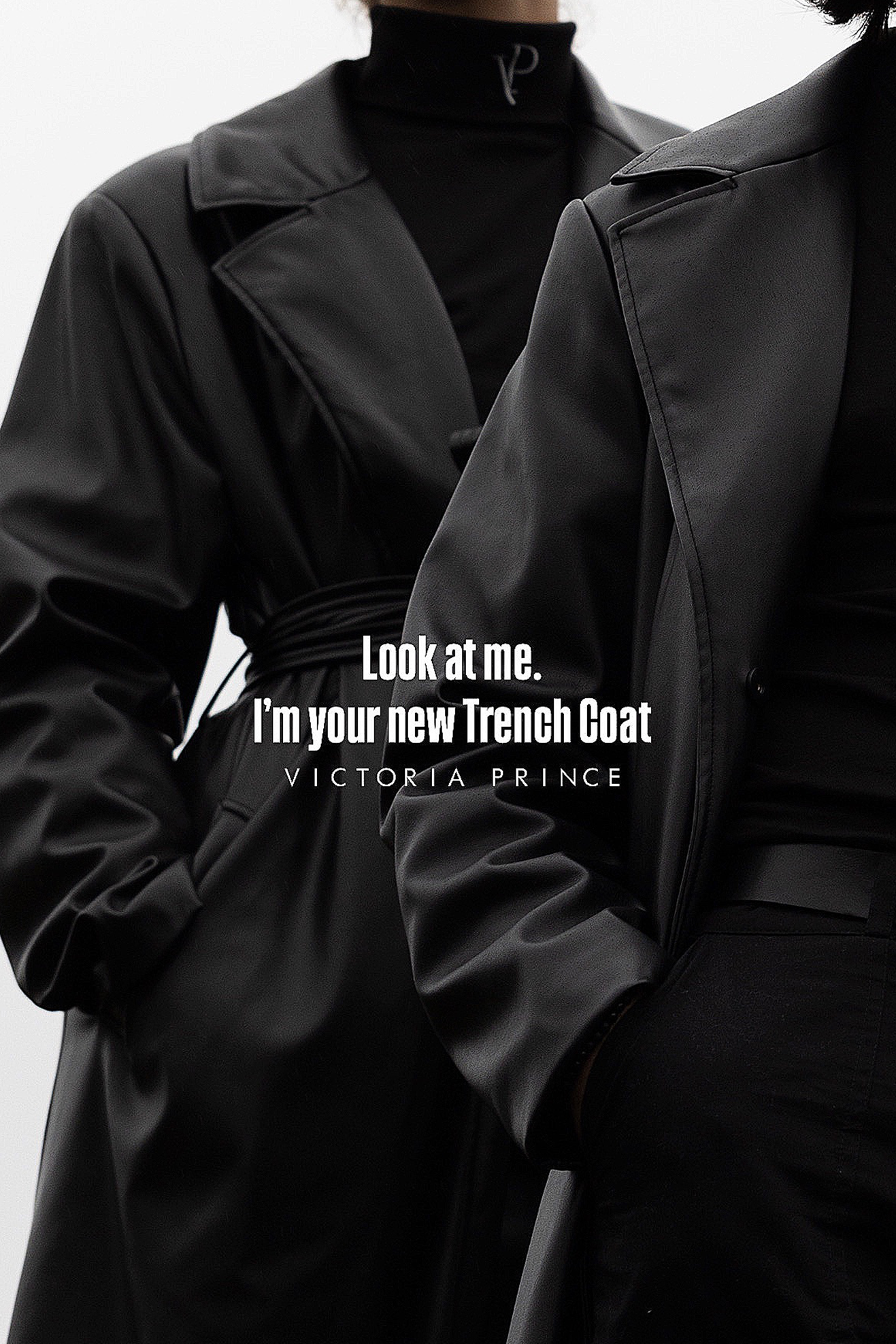 FAUX LEATHER TRENCH COAT
