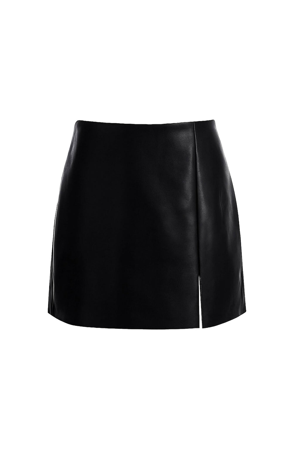 FAUX LEATHER SKORT