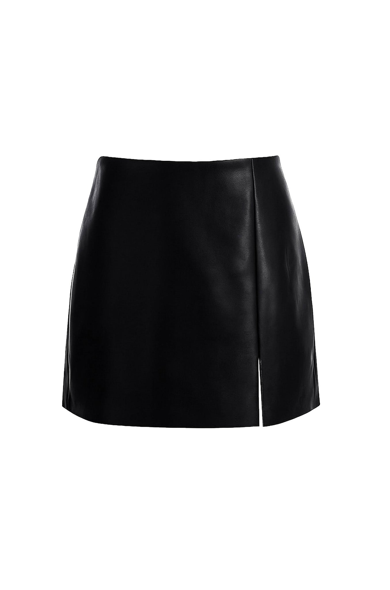 FAUX LEATHER SKORT